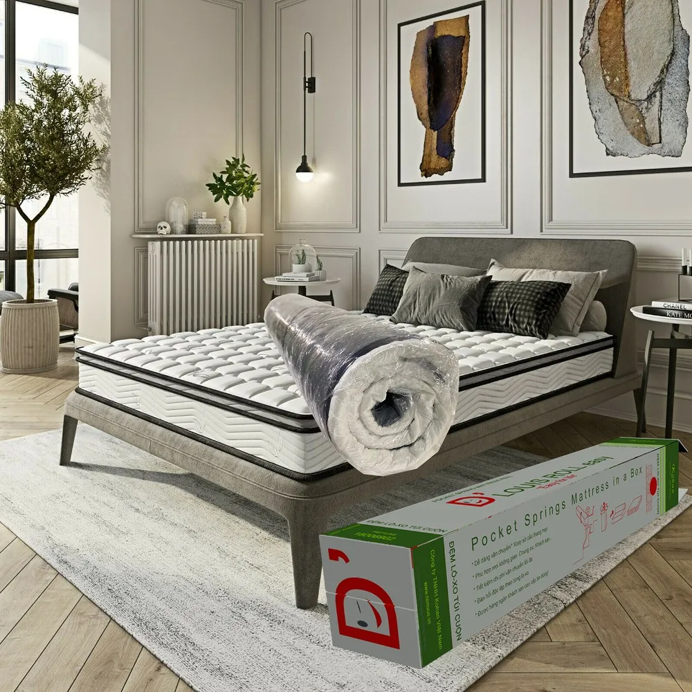 Spring Mattress Spring Pocket Coil Mattress Modern 5 Star Hotel Bedding