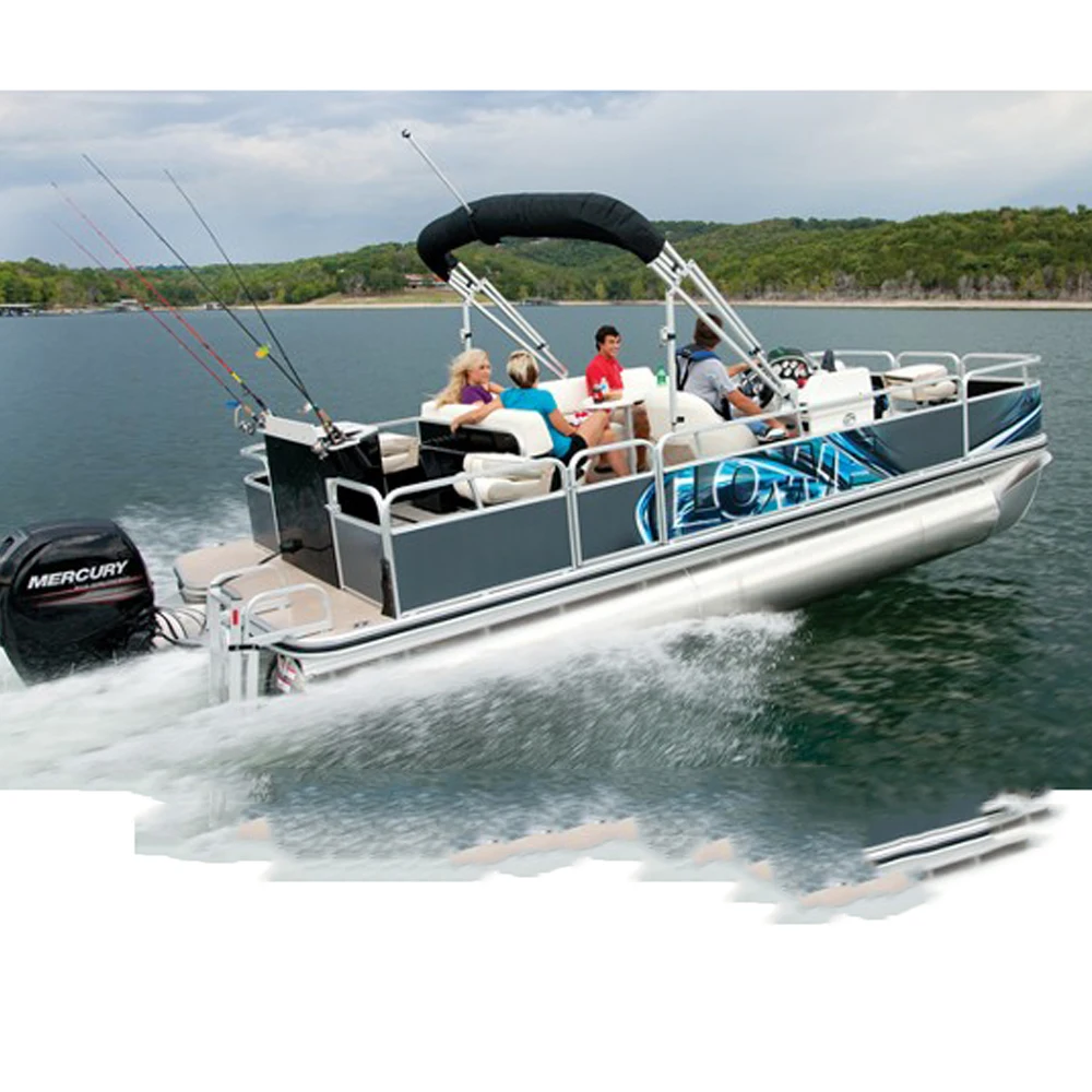 

RTS KINLIFE Best luxury fish and cruise pontoon boats for sale, Customized color