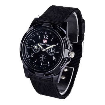 

2020 Ebay Best Seller Army Fashion Nylon Braided Military Strap Marine Air Force Sports Watches