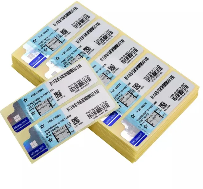 

Windows 10 pro blue oem coa blue sticker small package fast delivery