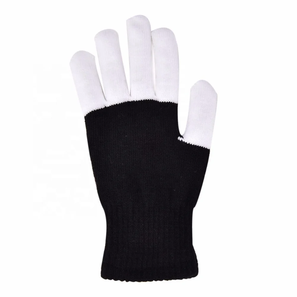 

LED Party Gloves Quick Cell Nightclub Full Colorful Luminous Gloves Flashing Creative Finger Black Button Lights