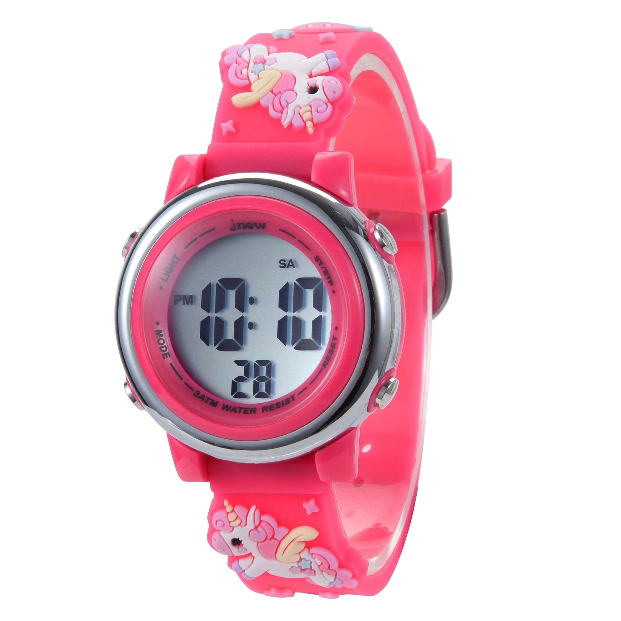 

2021 New Variety Of Cartoon Anime Unicorn Pattern Children's Digital Watch Kids Watch Animals Classic