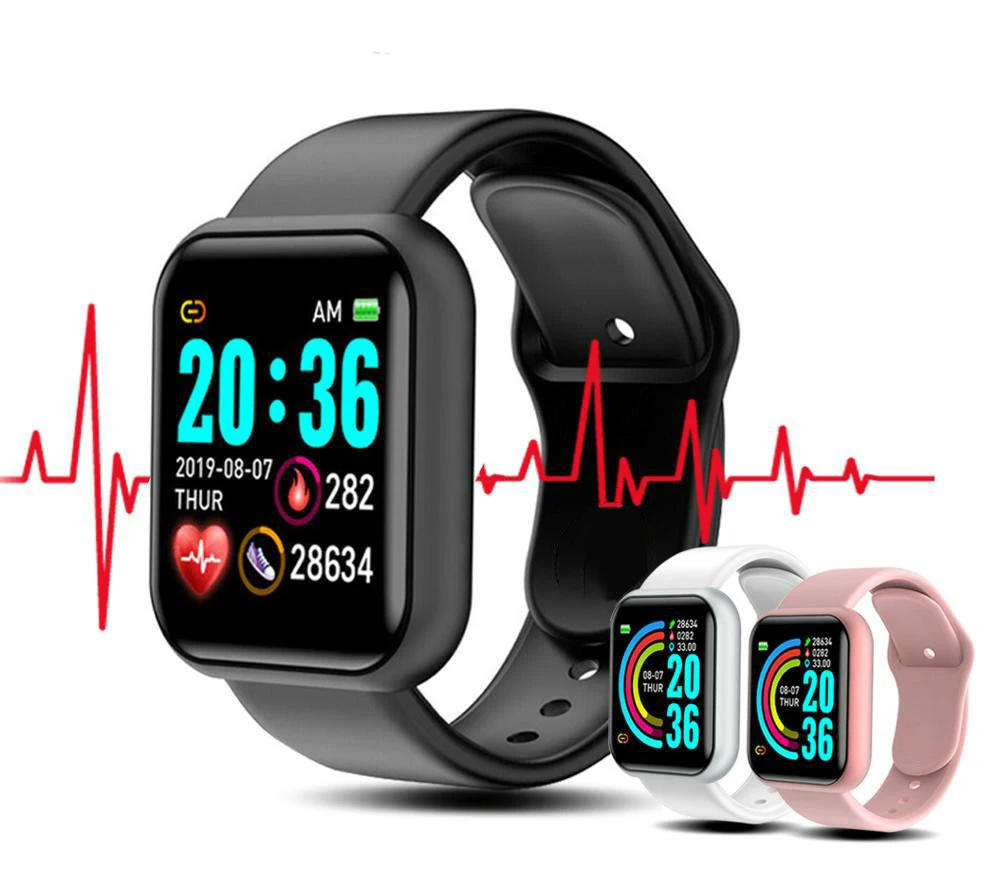 

Fitness Tracker Blood Pressure Monitoring smartband Waterproof Smartwatches Bracelet Reloj Inteligente Y68 D20 Plus Smart Watch
