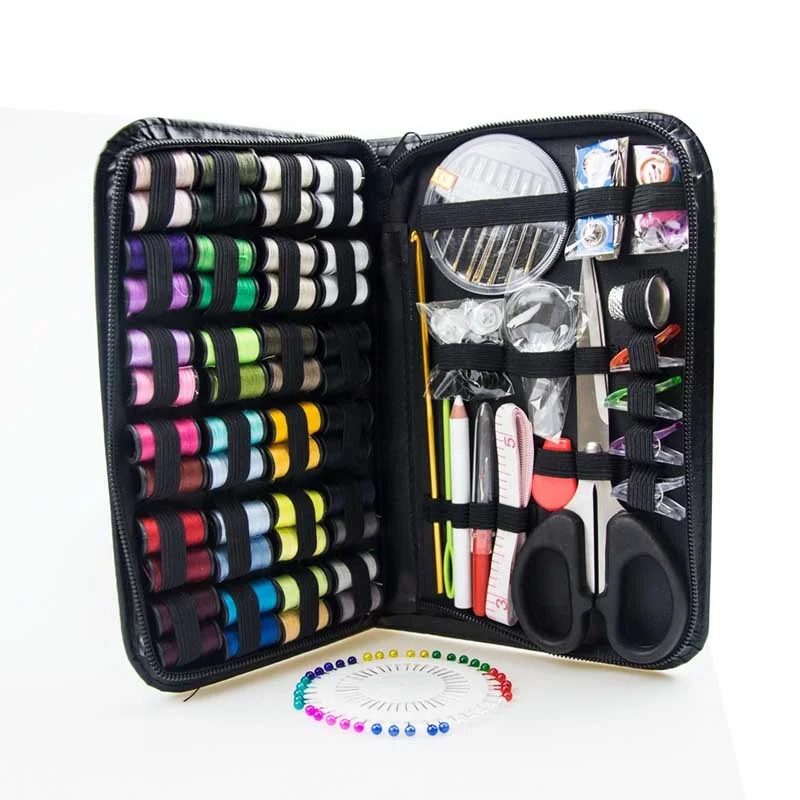 

Amazon Hot 172pcs Embroidery Beginner Sewing Accessories Tools Kit Roll Thread Cotton Needle Holder Plate Pin Price Home Travel