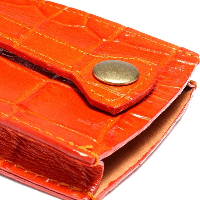 
Key Holder - made in Japan with Crocodile Embossed Genuine Leather 