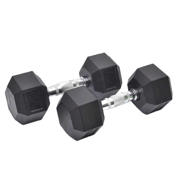 

Cheap Hot Sale Cement Dumbbell HexRubber Hex Dumbbell Set Foe Sale, Black