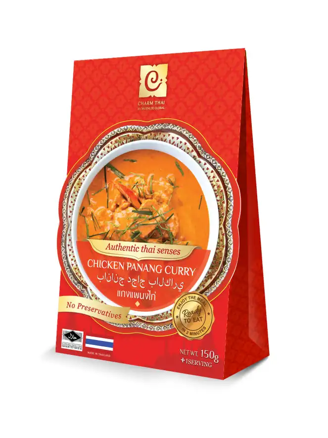 
Panang Chicken Curry Instant Halal Food from Thai Recipe with taste of Real Coconut Milk and Chicken Chunk 