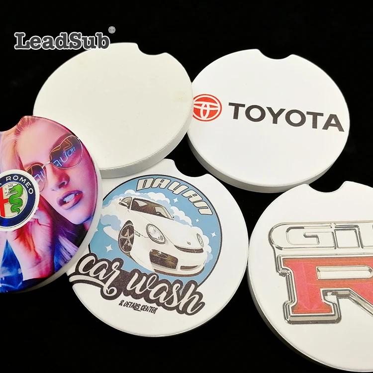 

car sublimation coaster ceramic blank to give as a great customized gift