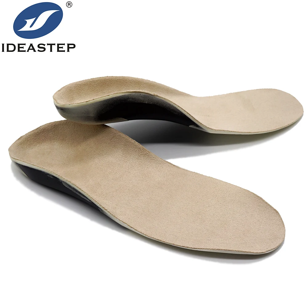 

Ideastep Shoe Inserts For Children UCBL Orthotic Shaped Arch Support Flexible Shell Footcare Orthotic Insoles, Beige