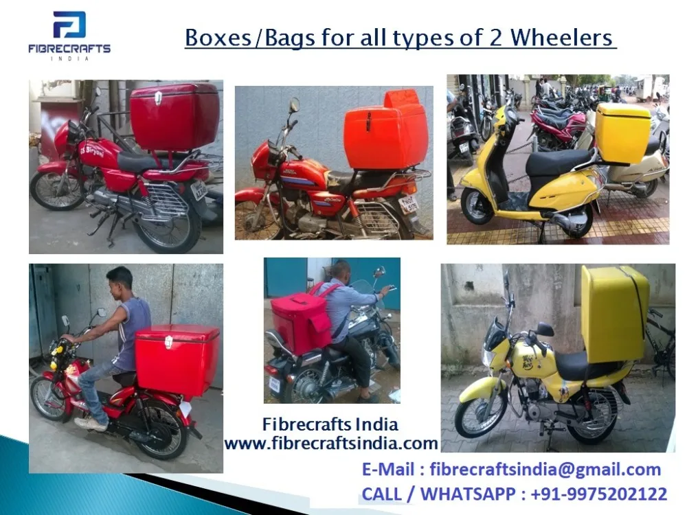 2023 Fresh Food Motorcycle Scooter Bike Pizza Food Delivery Box Can