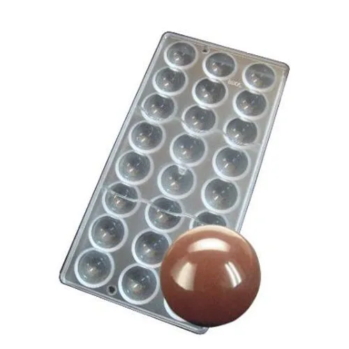 

Half Sphere molds Polycarbonate chocolate mold non-stick clear plastic ball candy baking tray kitchen bakeware, Transparent clear