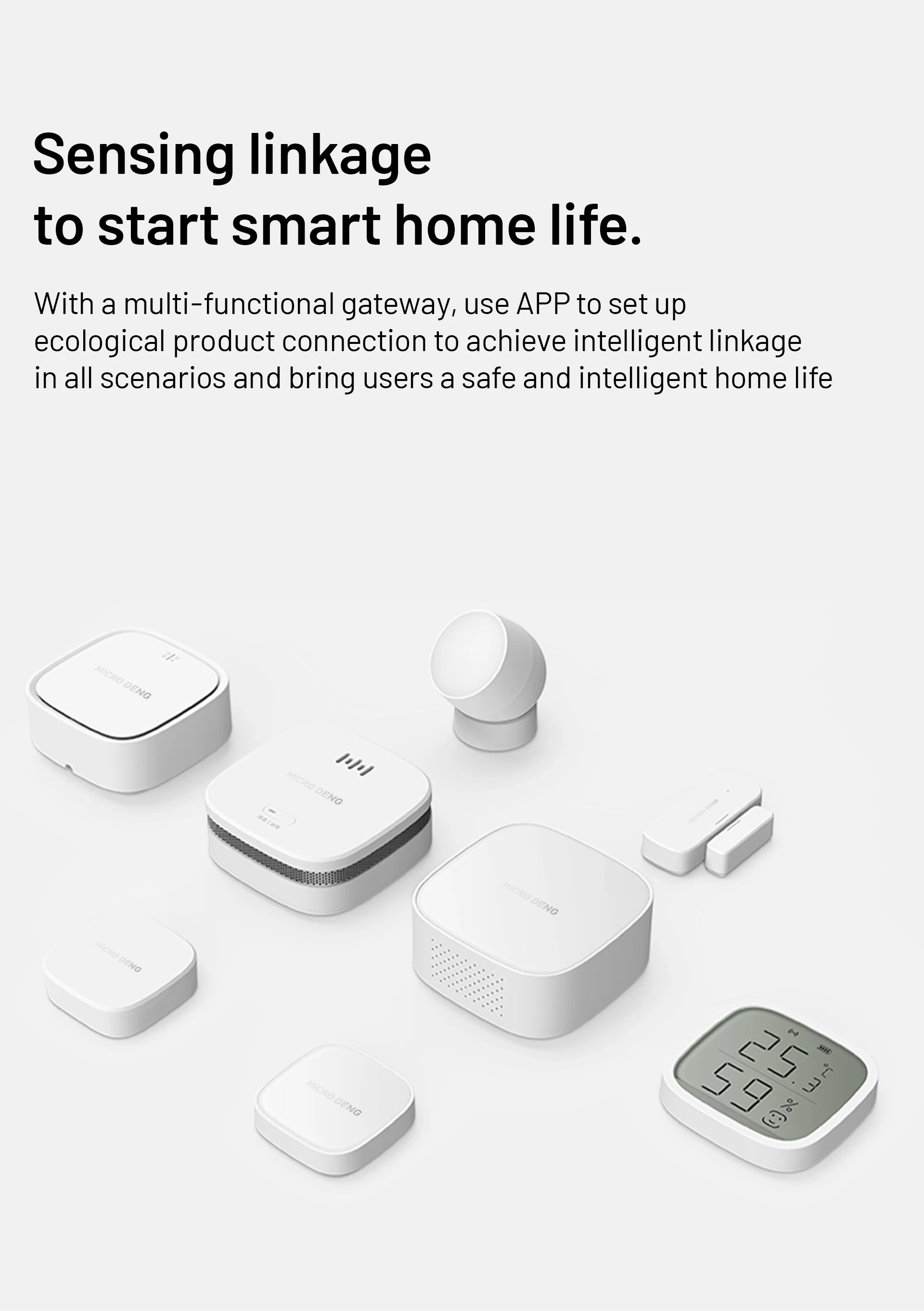 Smart Home Solution Appliances Wireless WiFi Zigbee Smoke Detector Motion Sensor Fire Alarm Sensor with Battery Operated - ANKUX.COM
