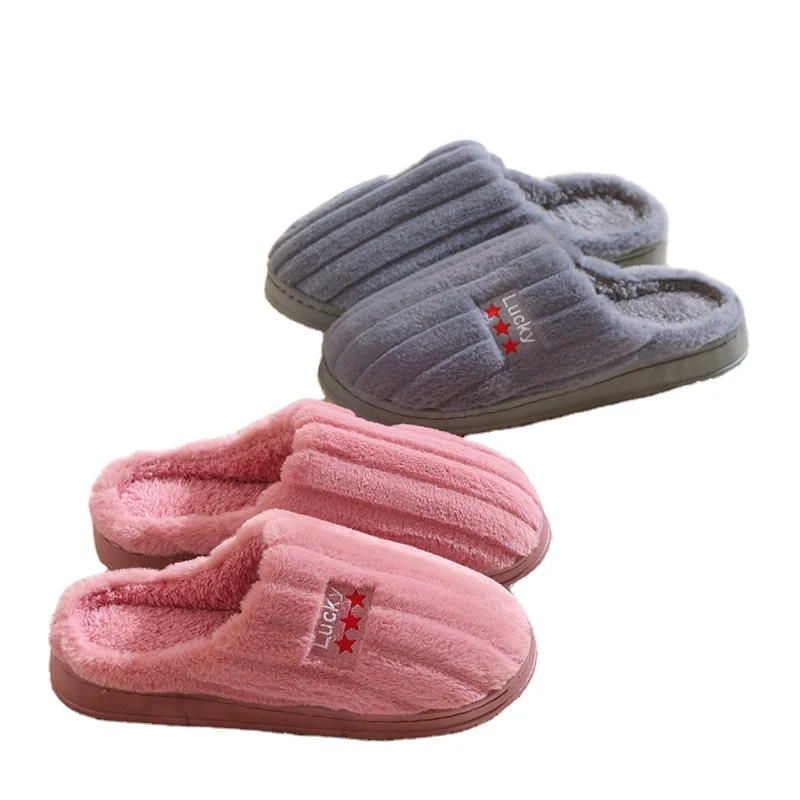 

Guaranteed Quality Unique Indoor Plush Slippers Women Fur Slides, Solid color
