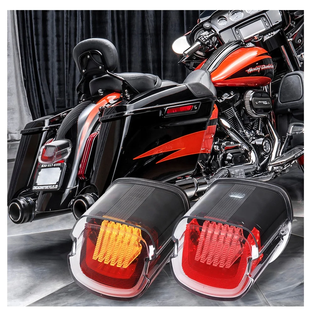 

Tail Light DOT Approved Brake Lights Motorcycle LED Taillight for Harley Sportster Dyna Softail Touring Road Glide Road King, Clear, smoke