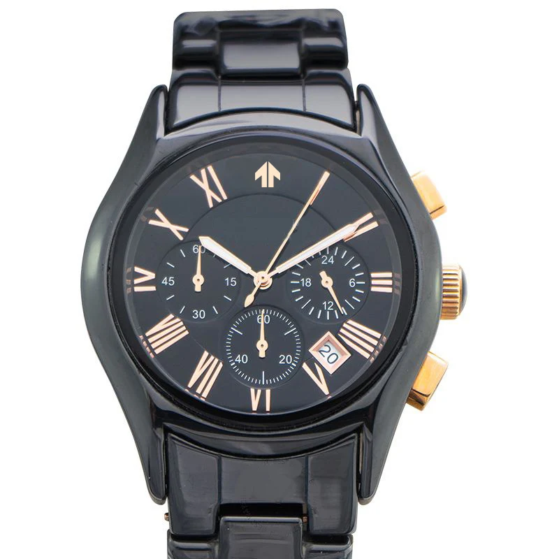 

Luxury Black Ceramic Watchband Fashion Trend Waterproof OEM Factory Original