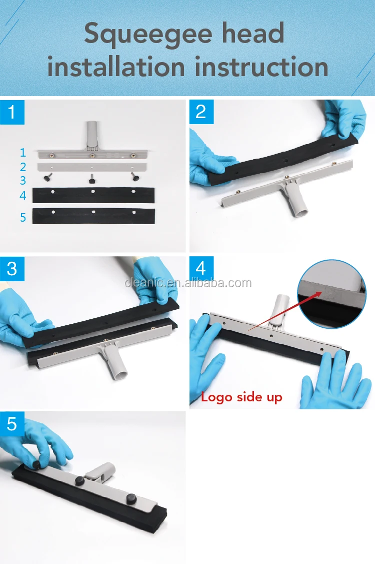 Escobilla Giratoria De Goma Para Limpieza De Suelo,Repuesto De Mango De