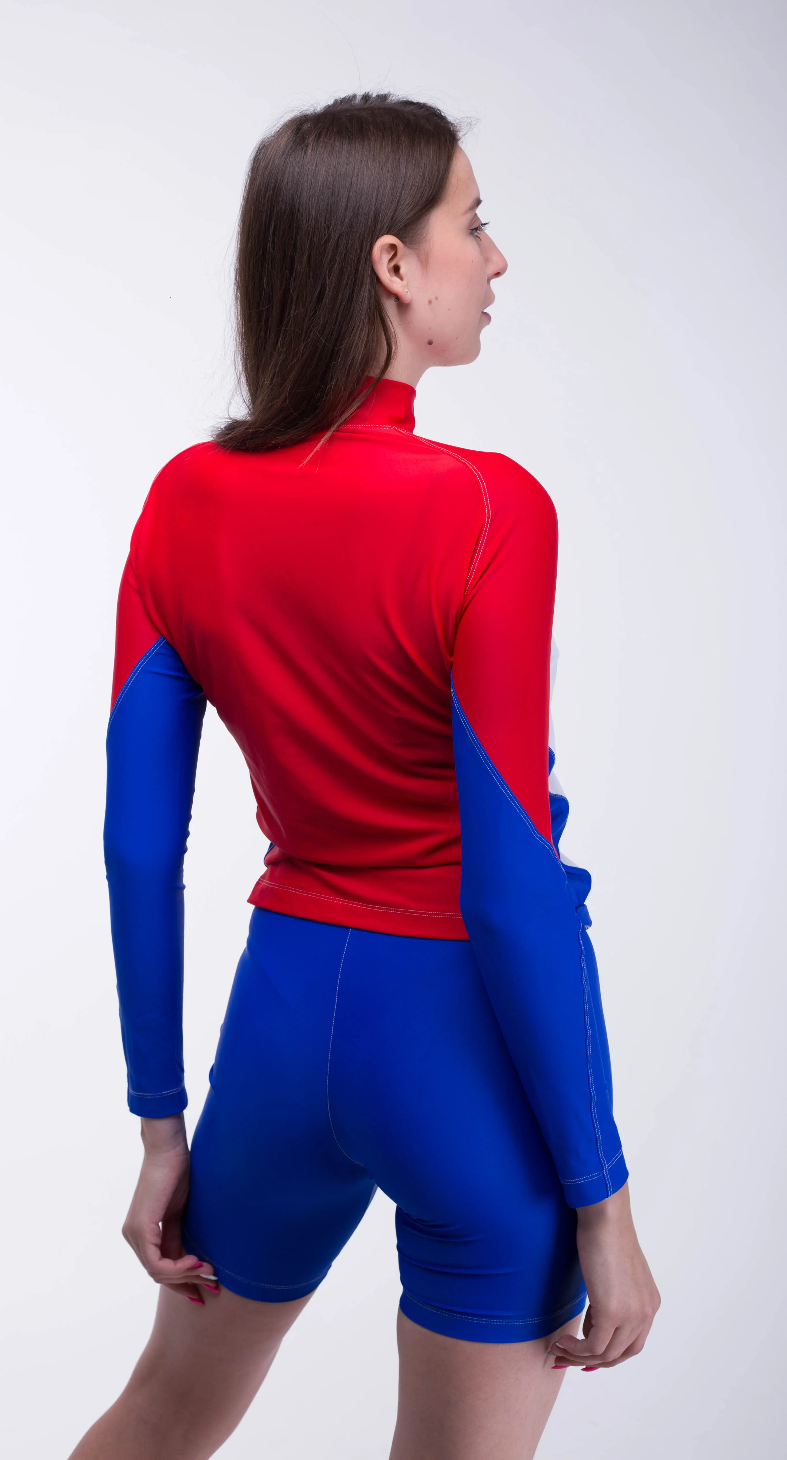 新款莱卡面料套装女士潜水服防紫外线潜水衣长时间浮潜游泳冲浪泳衣