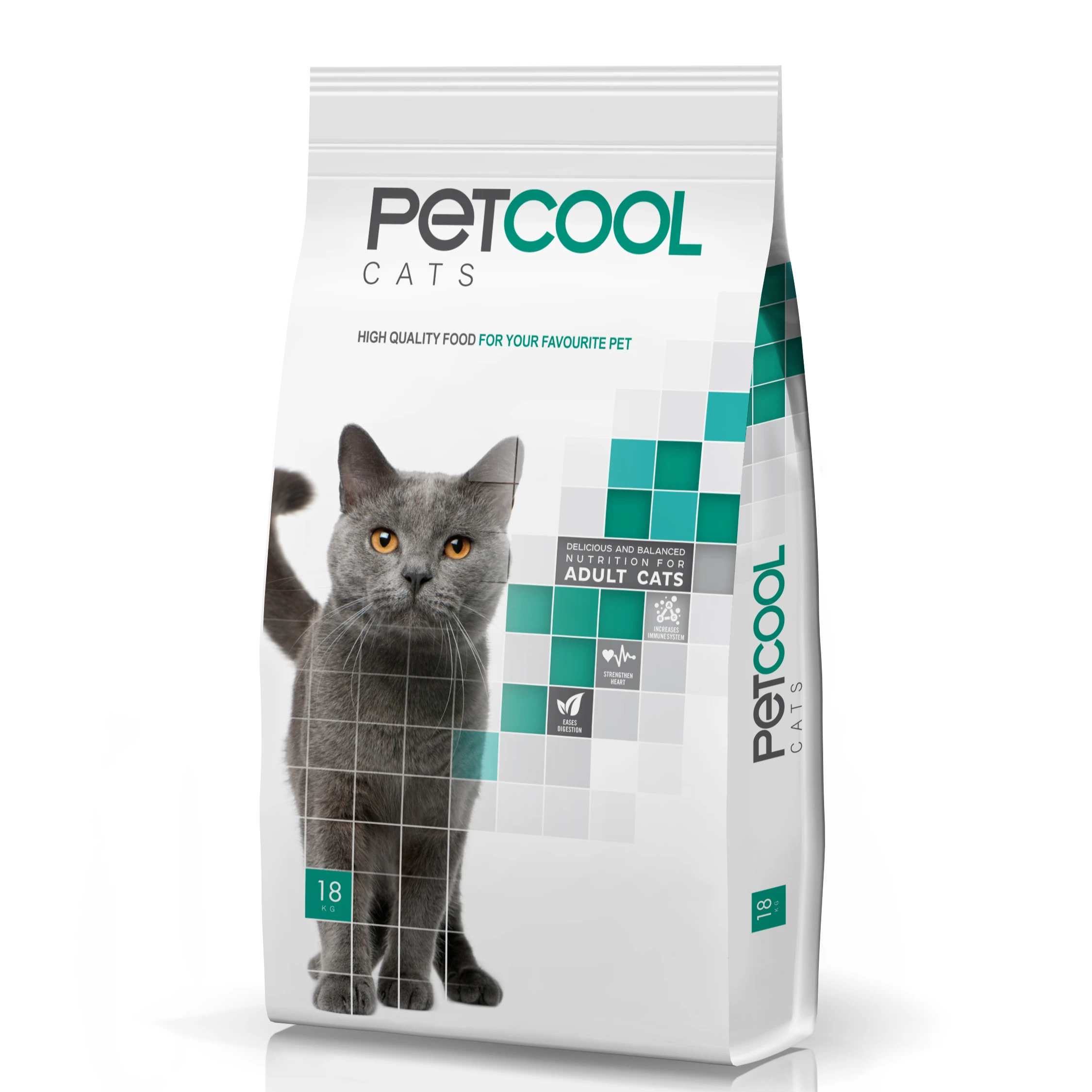 
Dry cat food with chicken. PetCool Cats 