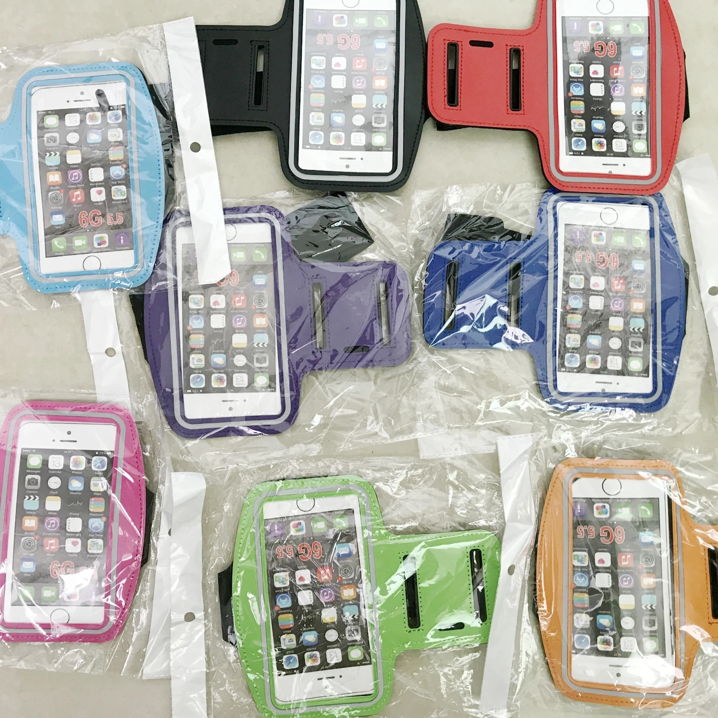 

Factory Price Waterproof Armband Night Light Reflect 5.5 inch Case Cover Arm band Gym Running bags for mobile phone