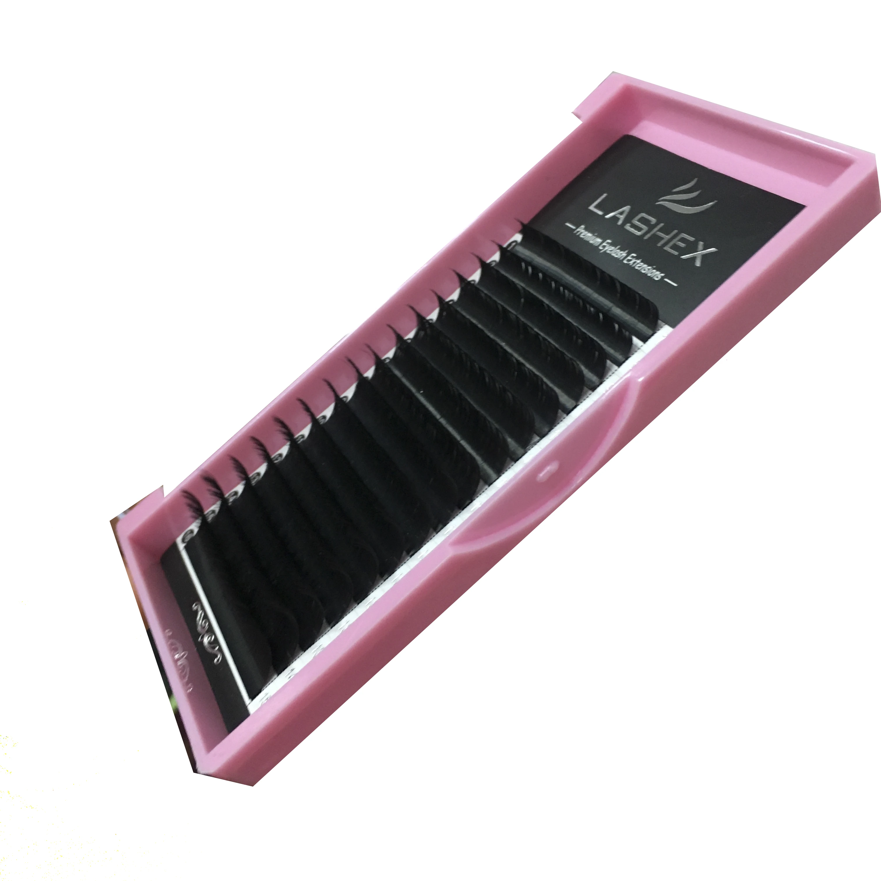 

High quality 8-16mm flat lashes ellipse flat eyelash extensions lash in 0.15 0.20thickness With J B C D Curl, Natural black or customization