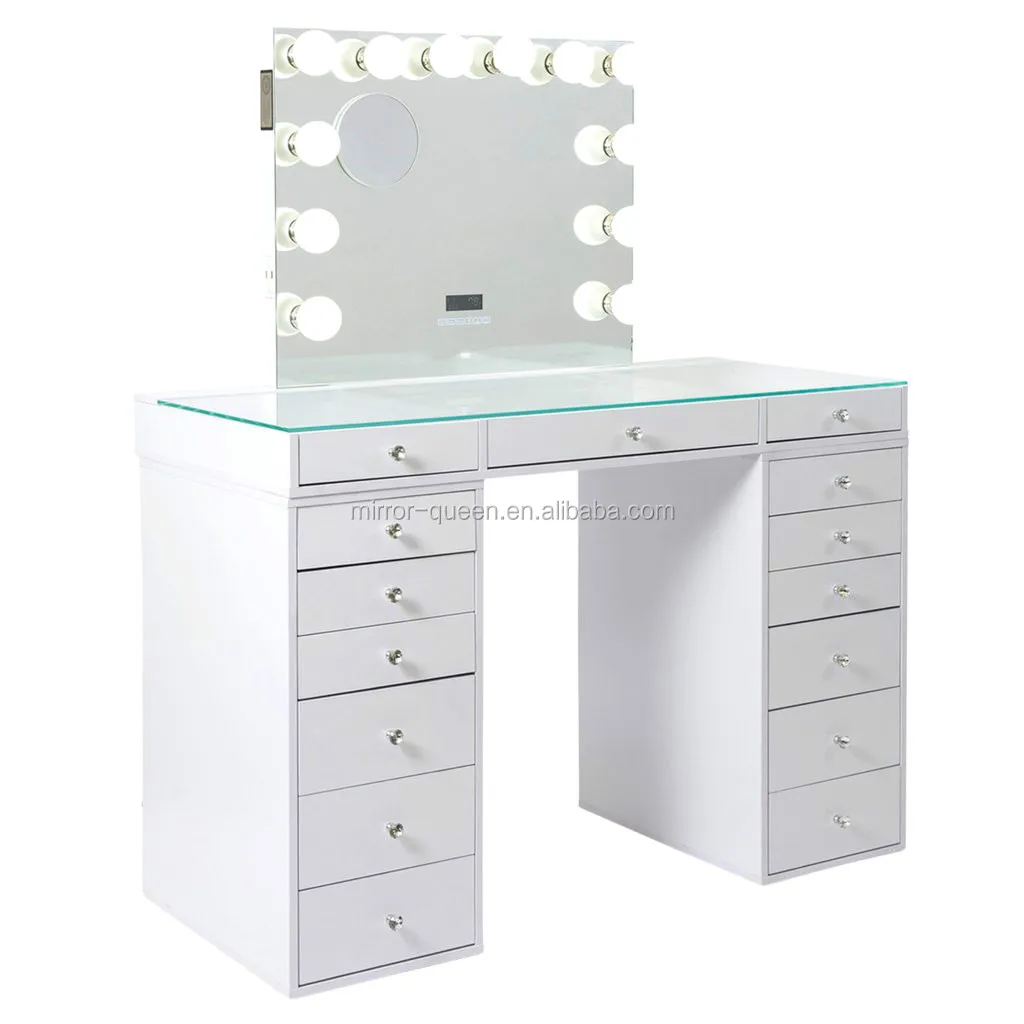 
makeup working table dressing table with drawers wooden vanity table with led makeup mirrors bathroom hair styles lighted mirror 