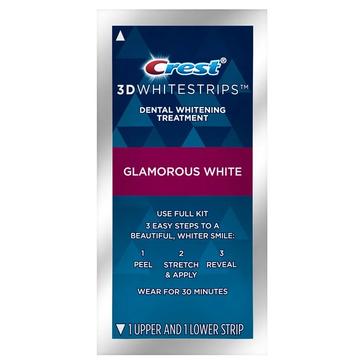 

Safe and ADA Accepted Effective Glamorous White Crest 3D Whitestrips 14 Treatments Without box
