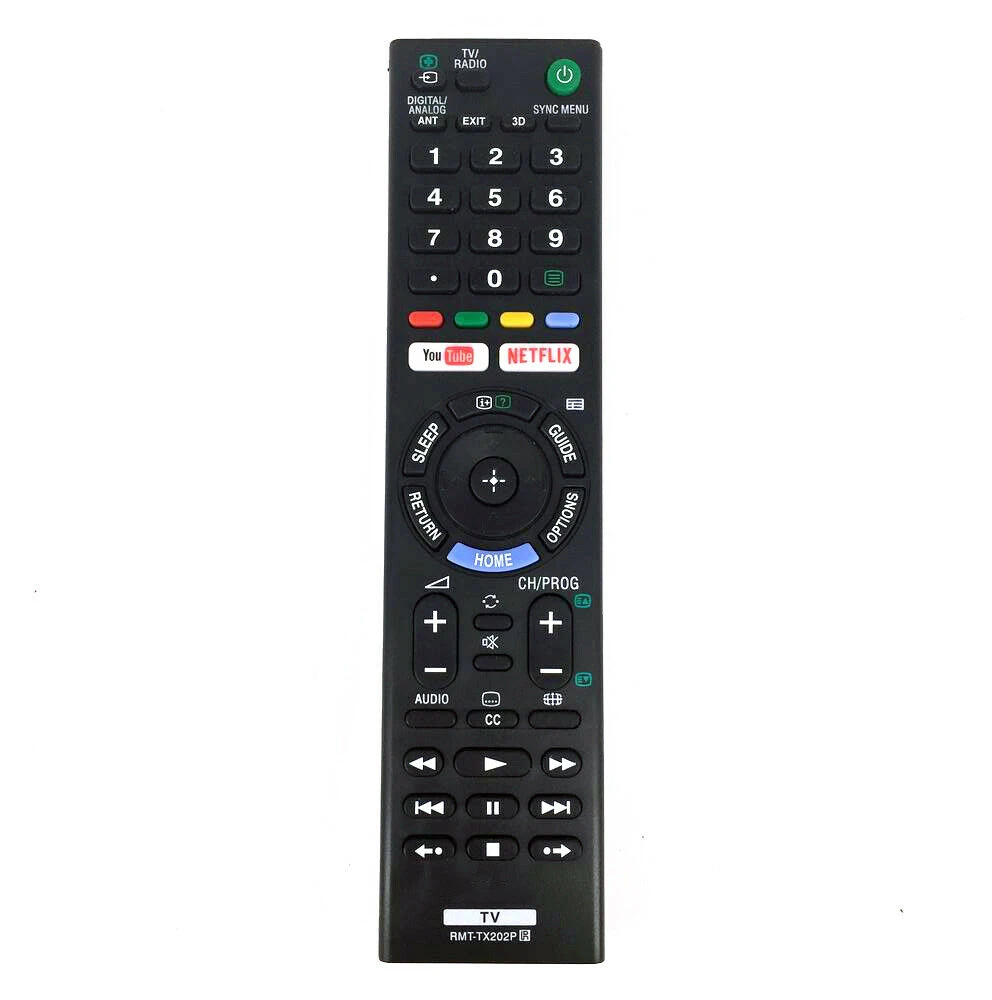 

New Replace Bravia Remote Control For LCD LED TV with YouTube NETFLIX new ABS material in stock Universal controller RMT-TX202P, Black