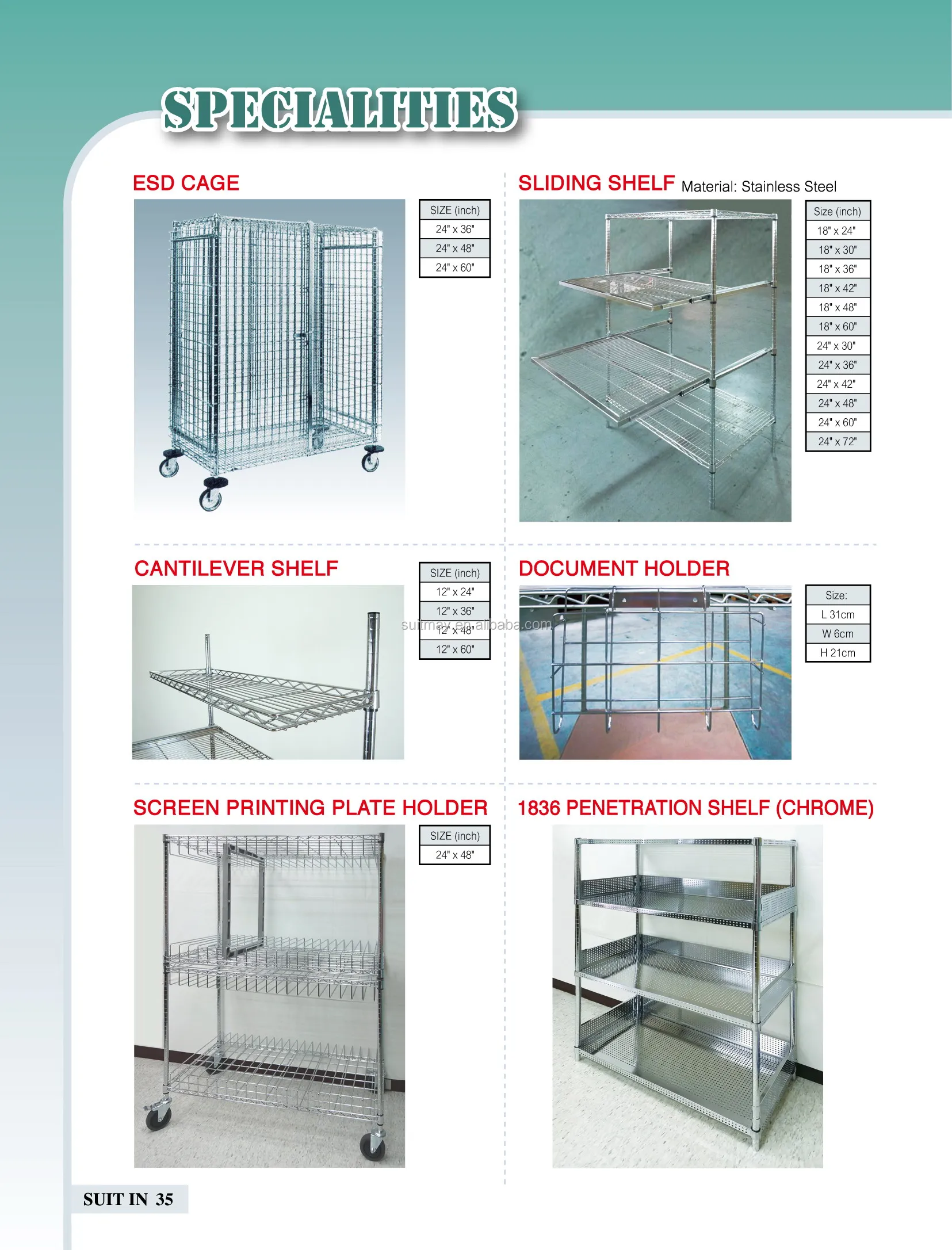 Stainless Steel Wire Shelving Cart Esd Handling Trolley - Buy Stainless ...