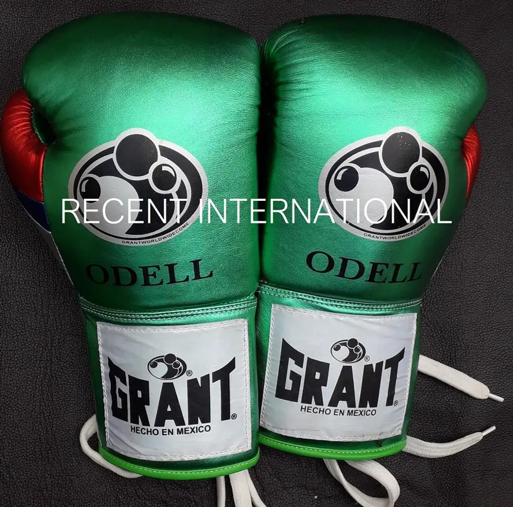 
Metallic Pearl leather Custom Made Boxing Gloves 