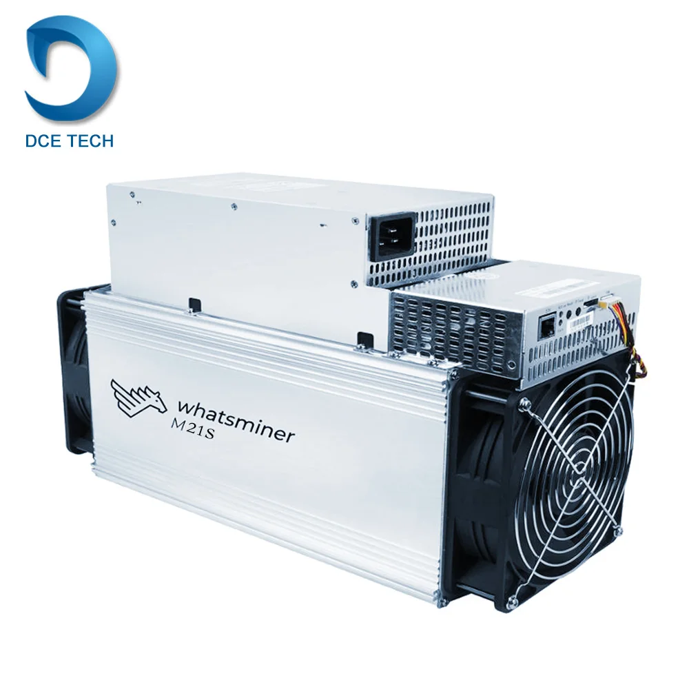 

Ready Whatsminer M21S from MicroBT mining SHA-256 algorithm with a maximum hashrate of 56Th/s for a power consumption of 3360W., Silver