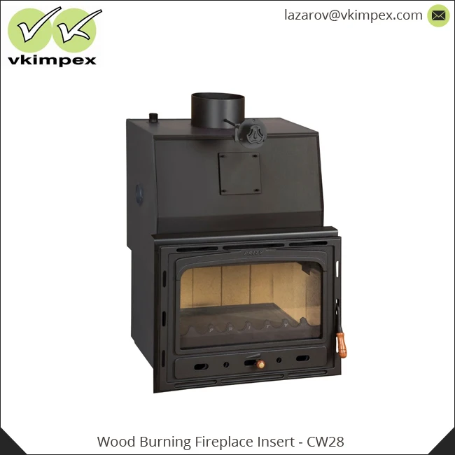 Wood Burning Fireplace Insert With Water Jacket Boiler Cw28 At