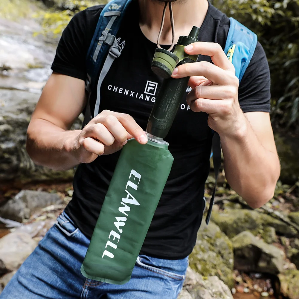 
trekking hiking bicycle travel personal water filter 