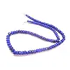 Natural Lapis Lazuli Faceted Rondelle Gemstone Beads 5-8 Mm 17 " Long Strand Necklace
