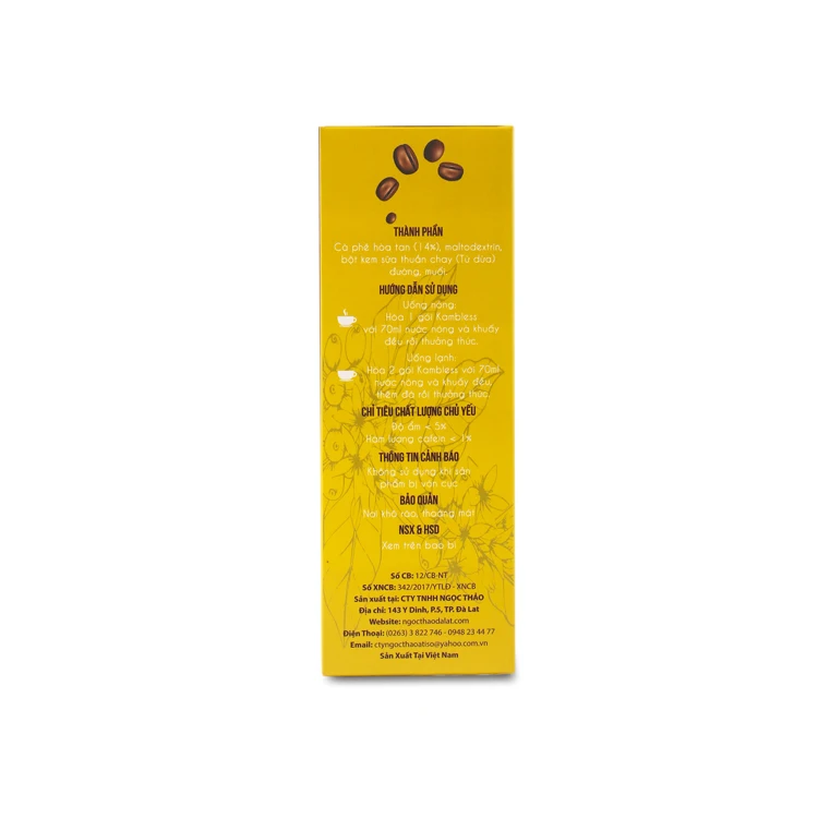 
Cheap Price For High Quality Vietnam Slimming Instant Vietnamese Coffee Mix Milk Powder 