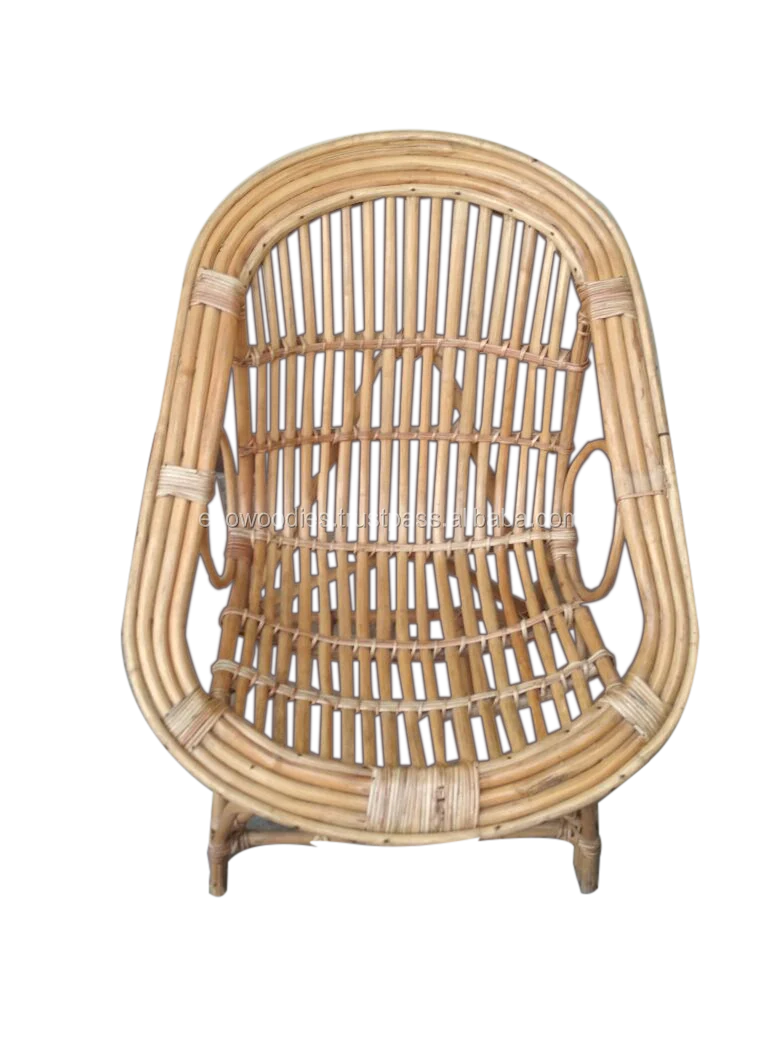Top Selling Bamboo Outdoor Garden Chair With Horizontal Cane Design For Beach Garden Bistro
