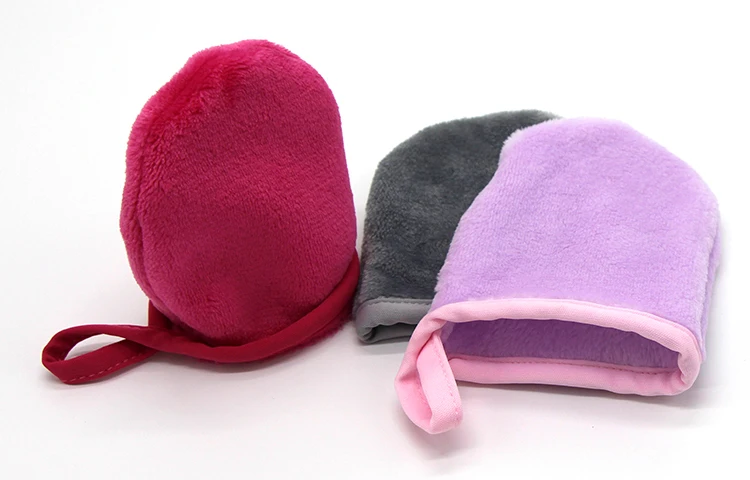 Reusable Spa Gloves Face Cleaning Mitts Microfiber Makeup Remover Glove