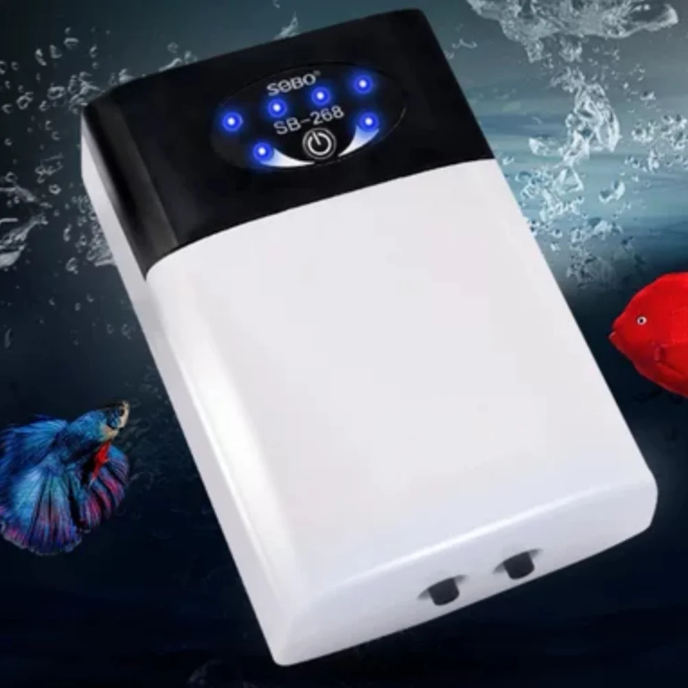 

Dual-Purpose Oxygen Pump Practical USB Charging Portable Exhaust Air Stone Ultra Silent Air Compressor for Fish Tank Aquarium