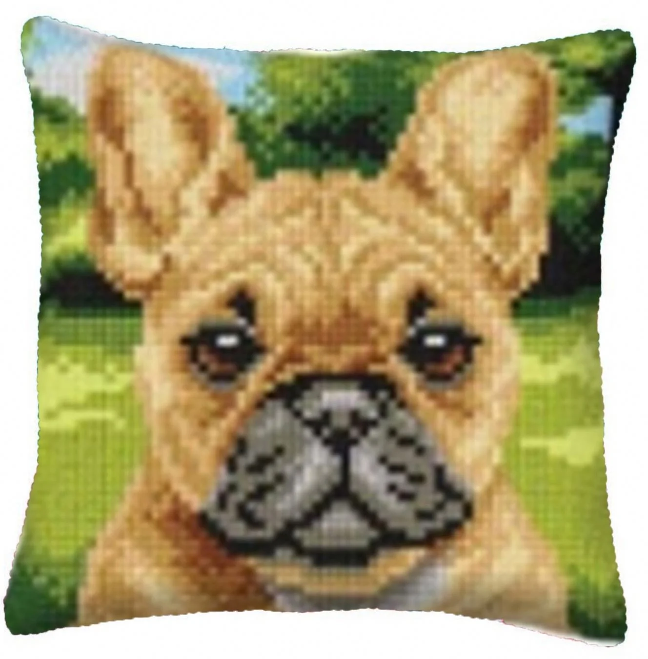 

New Bulldog Animal Series Diy Latch Hook Rug Kit 3D Segment Embroidery Dog Pillow Wool Cross Stitch Carpet Set Crafts, Colorful
