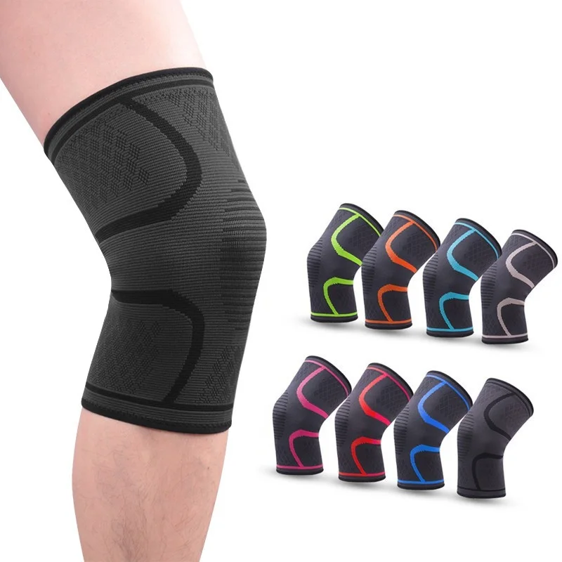 

Knee Pads Elastic Nylon Knee Support Brace Breathable Compression Sleeve Basketball Knee Protector For Kids & Adult, Green,black,red,skyblue,blue,gray,orange,rose