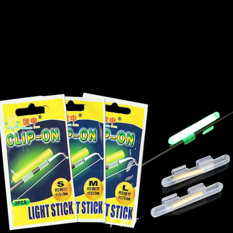 

Factory direct sales clamp rod head cassette fishing luminous stick light stick