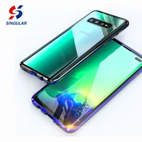 

360 Magnetic Full Protective Case For Samsung S10 S10E S10 Plus Metal Back Cover Shockproof Case Shell Hard Metal Bumper