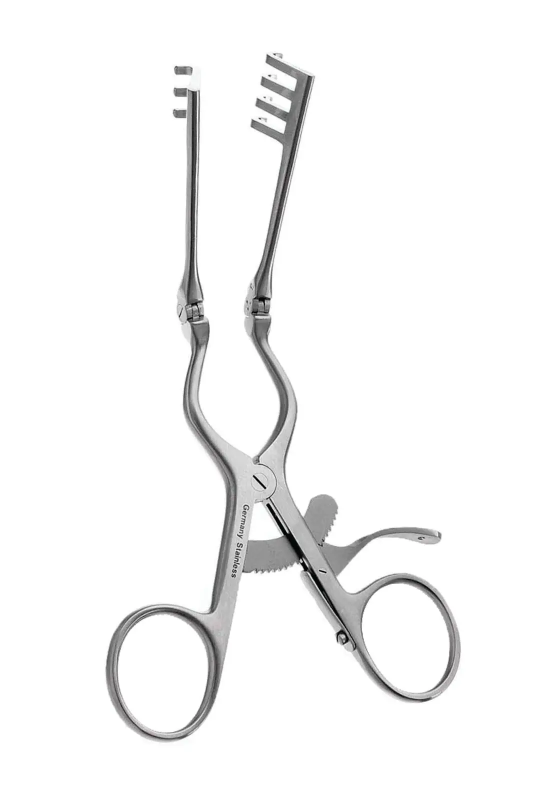 Medical Surgical Beckman Weitlaner Retractor 3x4 Prongs Sharp Semi