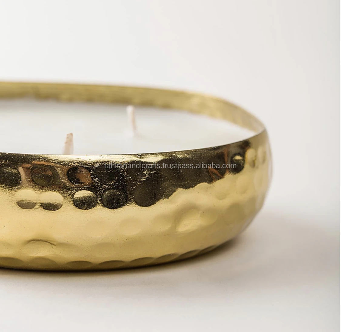 Texture Gold Metal Wax Vessel Tealight Candle Holder Home Decor Wedding Decoration Gift For