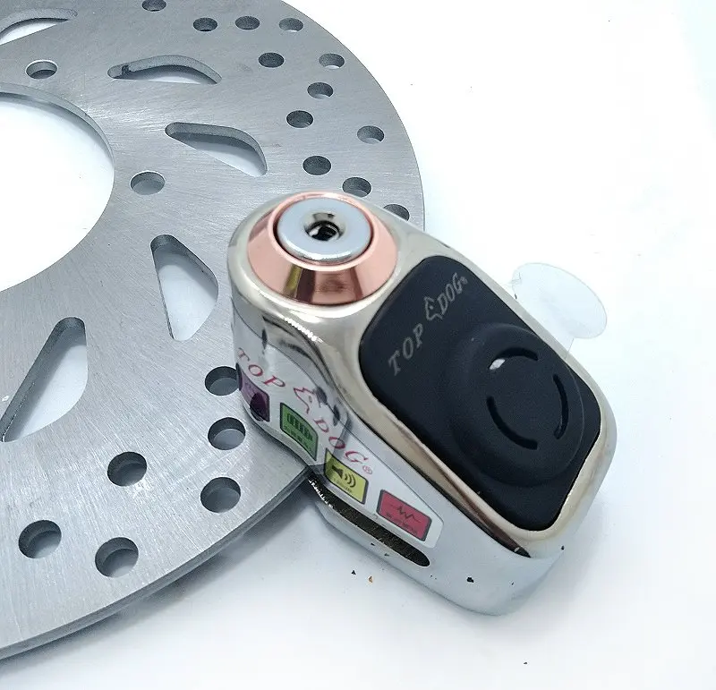 
Alloy steel 120 db alarm brake disc lock for motorbike disc lock OEM 