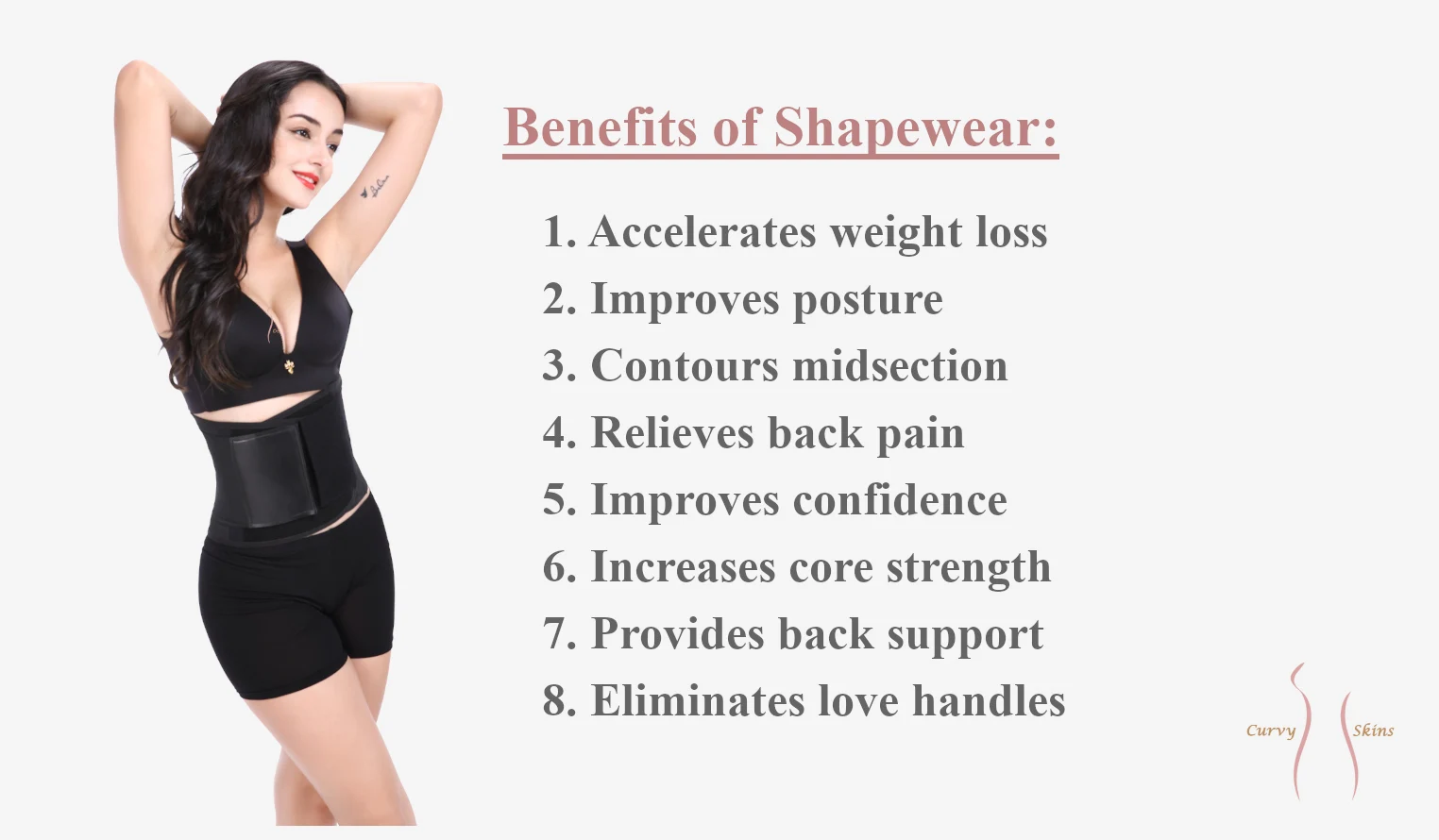 Curvy Skins Women Waist Corset Trimmer Tightfitting Abdomen Rubber