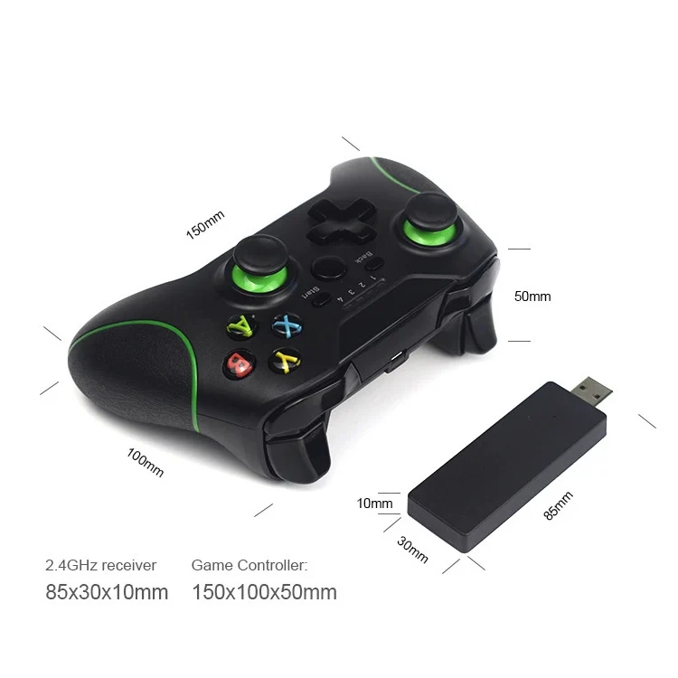 Honcam 2,4g Cordless Joystick & Driver Game For Microsoft Xbox One Ps3 ...