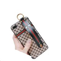 

Fashion luxury case with hand strap shockproof leather phone case for iPhone 7 plus