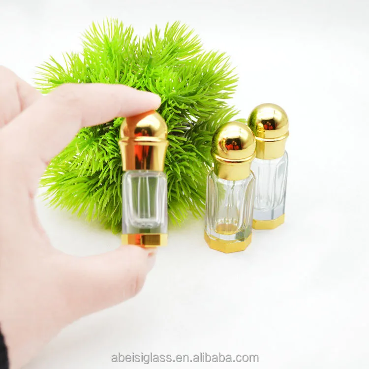 

3ml Empty Attar Octagon Glass Bottle Vial Perfume Essential Oil