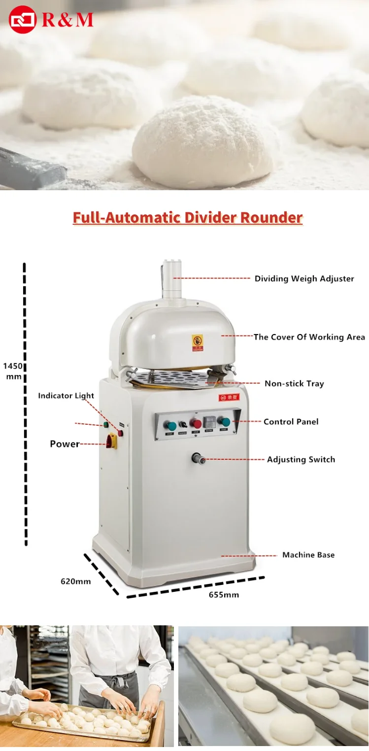 Commercial Bakery Machine Bakery Equipment List 30 36 Pcs Automatic Dough Rounder Pizza Dough Rounder Buy Automatic Dough Rounder