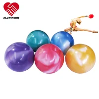 

Allwinwin RGB04 Rhythmic Gymnastics Ball - Glittery Bicolor 13/15/16.5/19cm Artistic Exercise Equipment